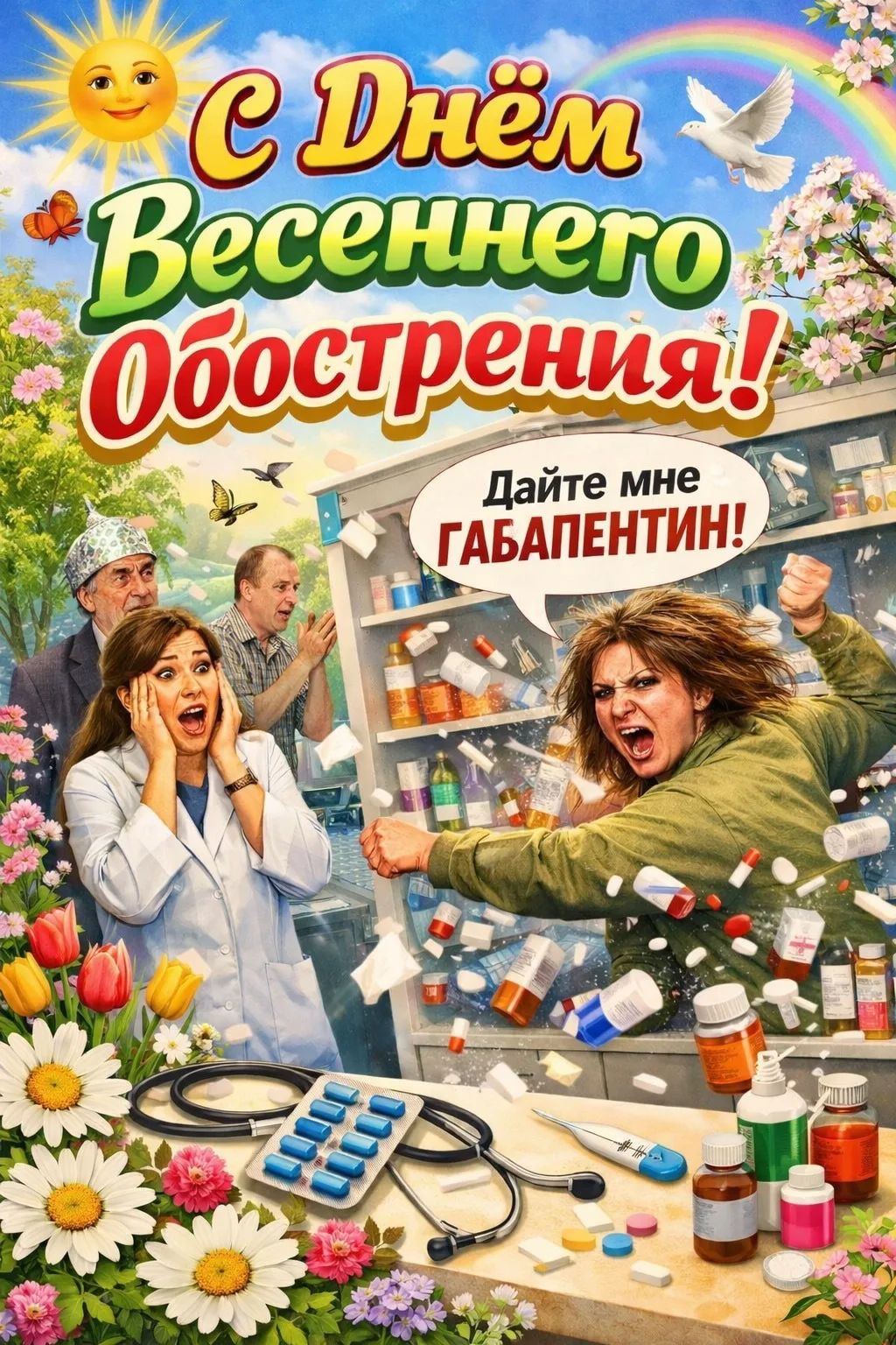 С Днём Весеннего Обострения! Дайте мне ГАБАПЕНТИН!
