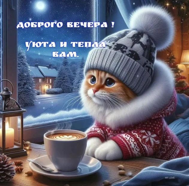 ДОБРОГО ВЕЧЕРА! УЮТА И ТЕПЛА ВАМ.