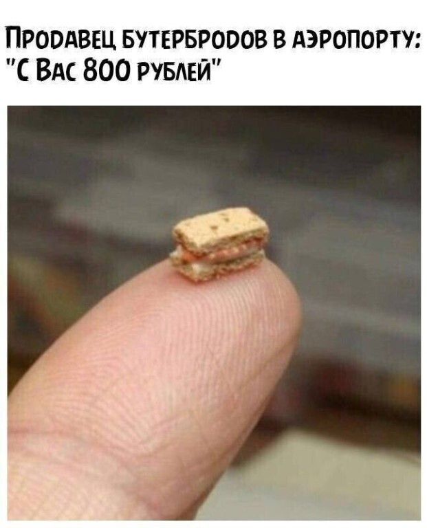 ПРОДАВЕЦ БУТЕРБРОДОВ В АЭРОПОРТУ: 