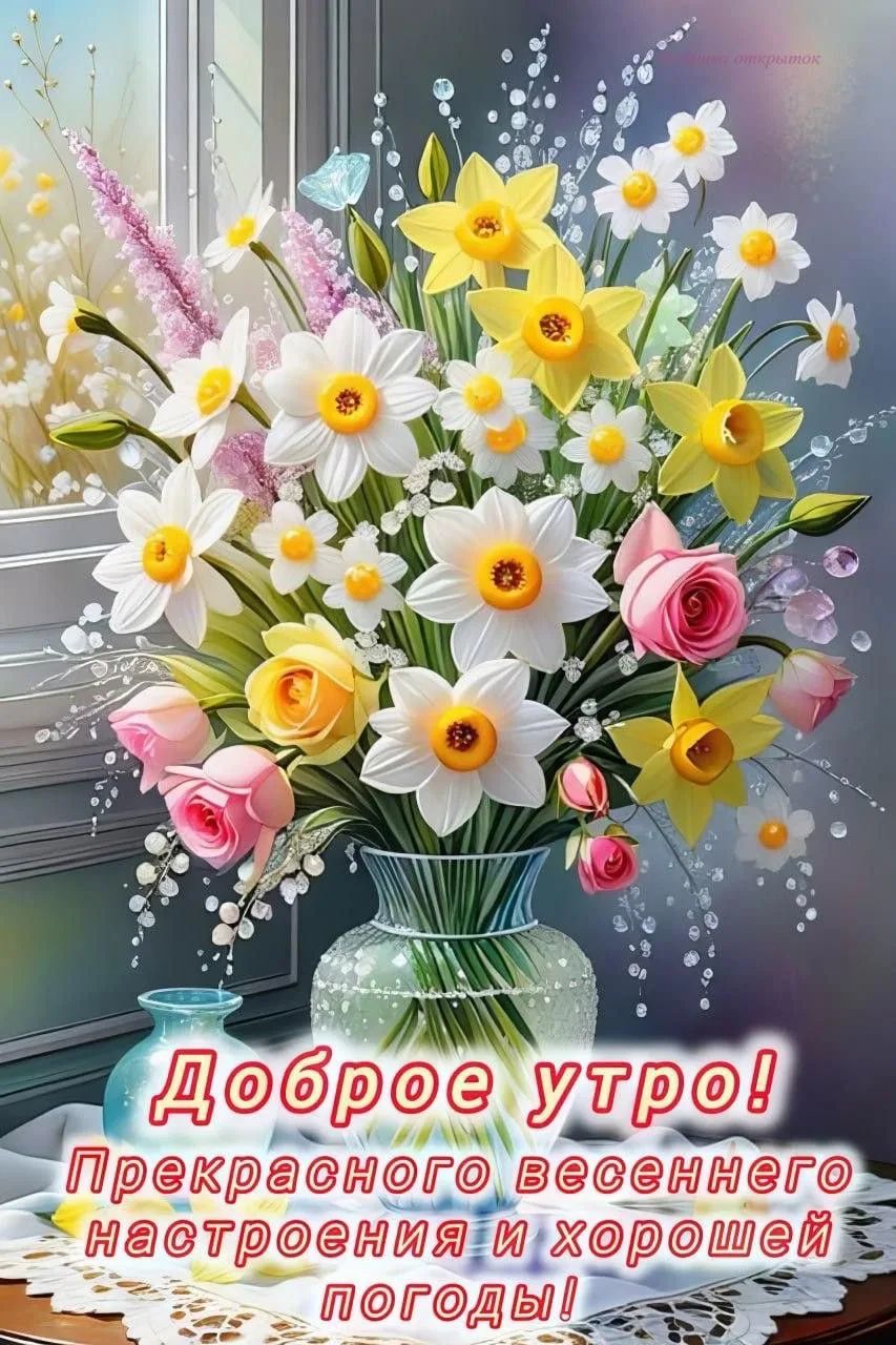 Доброе утро! Прекрасного весеннего настроения и хорошей погоды!