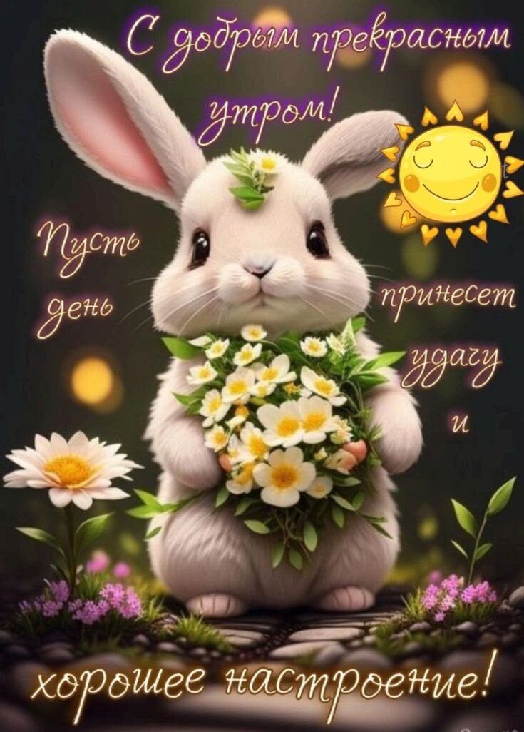 С добрым прекрасным утром! Пусть день принесет удачу и хорошее настроение!