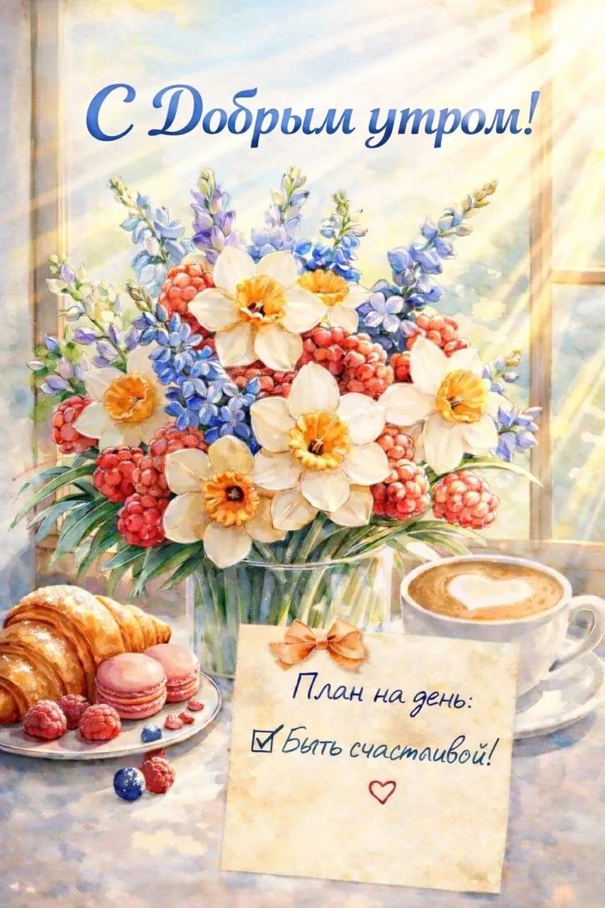С Добрым утром! План на день: Быть счастливой!