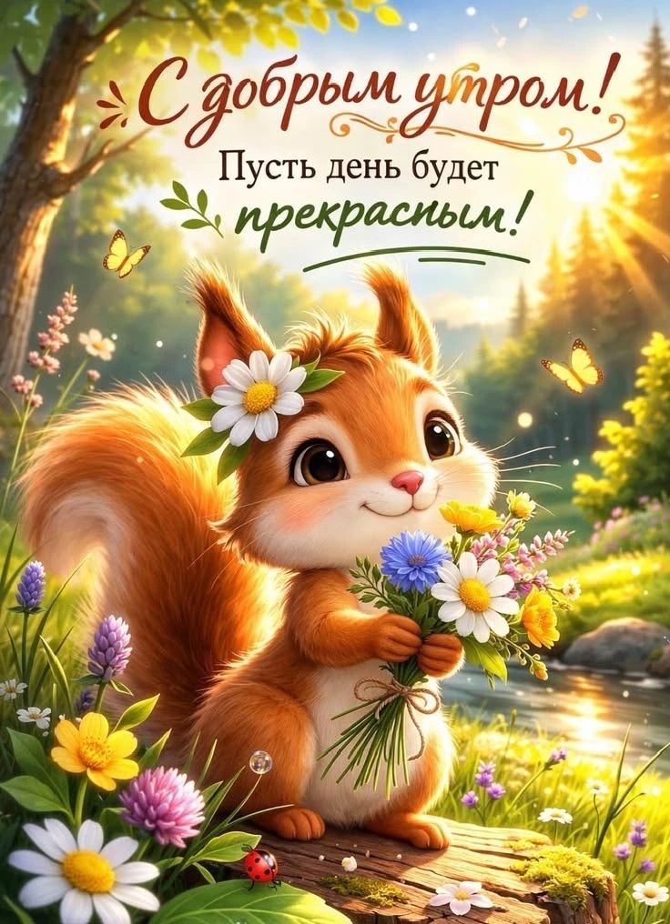С добрым утром! Пусть день будет прекрасным!