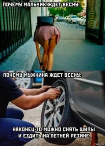 ПОЧЕМУ МАЛЬЧИК ЖДЕТ ВЕСНУ: ПОЧЕМУ МУЖЧИНА ЖДЕТ ВЕСНУ: НАКОНЕЦ-ТО МОЖНО СНЯТЬ ШИПЫ И ЕЗДИТЬ НА ЛЕТНЕЙ РЕЗИНЕ