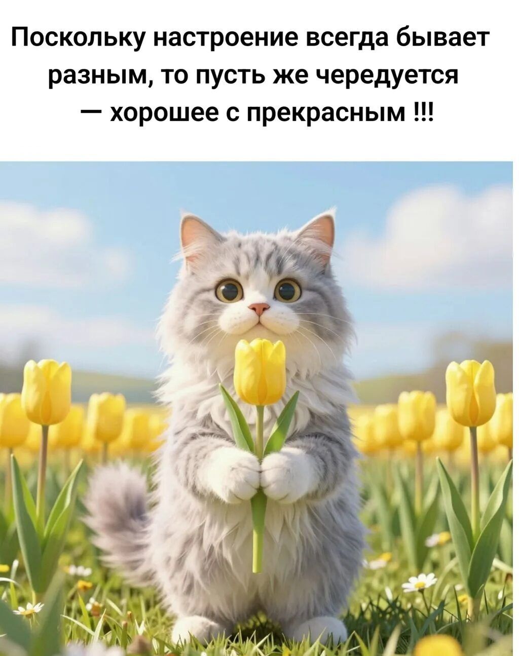 Поскольку настроение всегда бывает разным, то пусть же чередуется — хорошее с прекрасным !!!