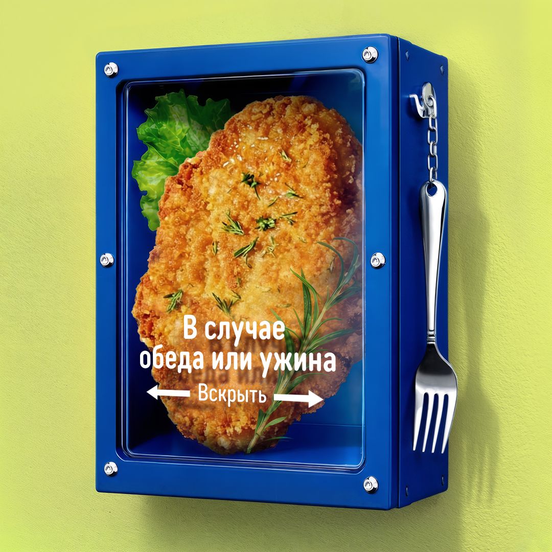 В случае обеда или ужина Вскрыть