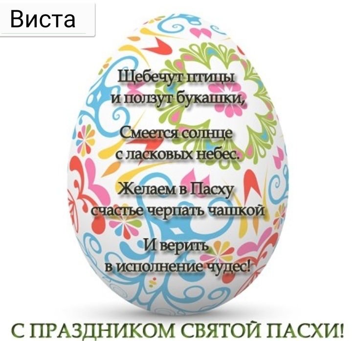 С ПРАЗДНИКОМ СВЯТОЙ ПАСХИ