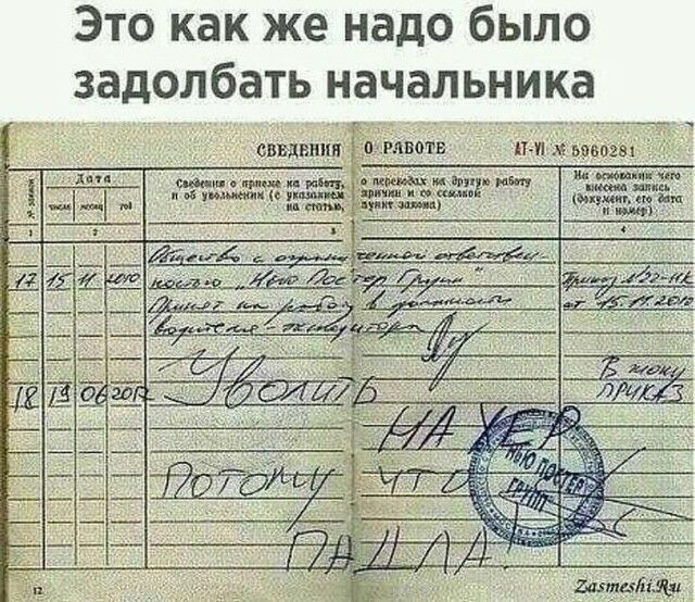 Это как же надо было задолбать начальника АПП 8625