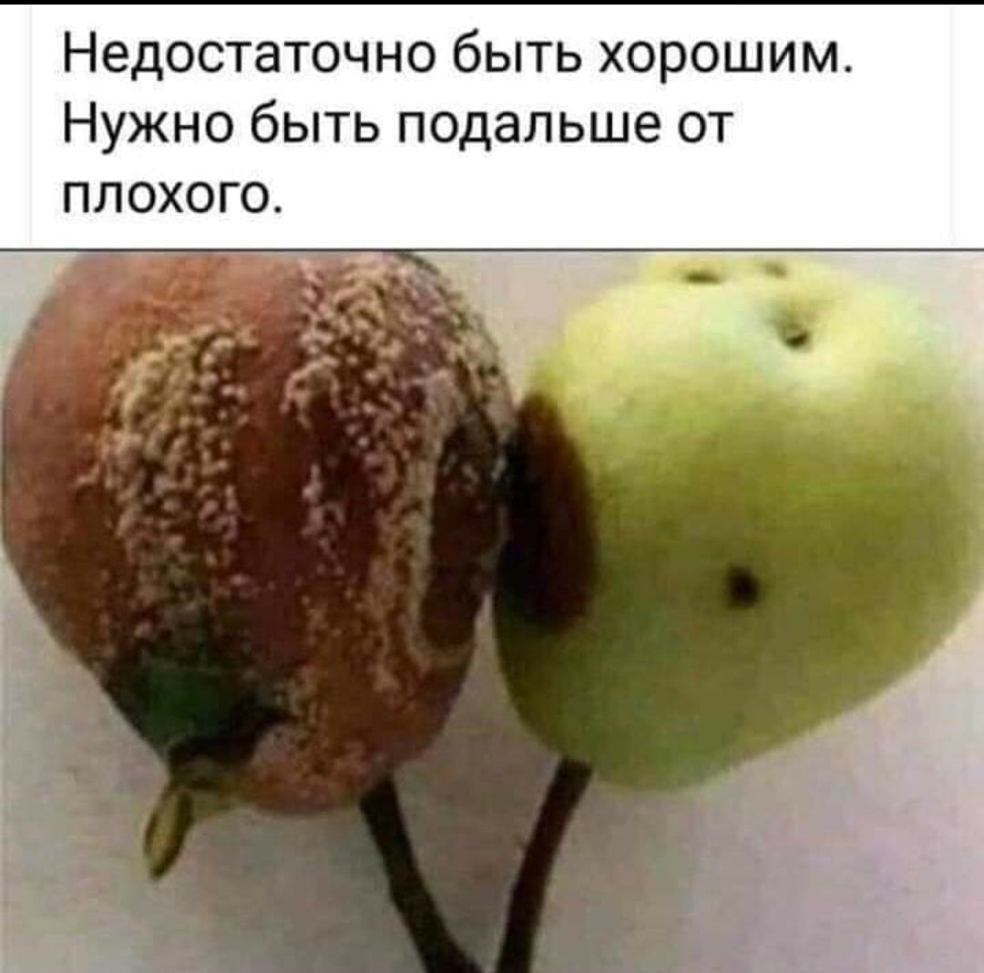 Недостаточно быть хорошим Нужно быть подальше от плохого
